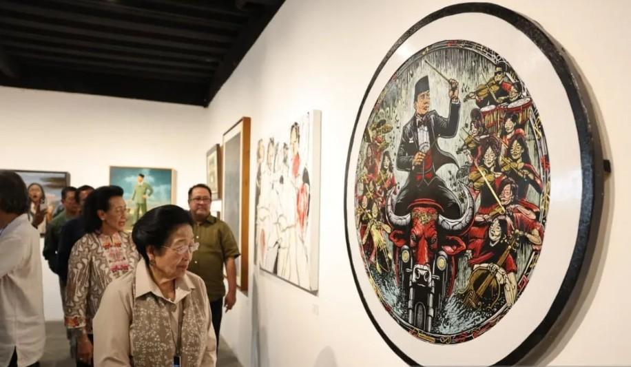Megawati Soekarnoputri Membuka Pameran "Mata Hati Soekarno" untuk Memperingati 125 Tahun Kelahiran Sang Proklamator