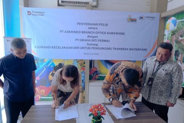 Askrindo Gandeng Transera Waterpark untuk Perluas Perlindungan Asuransi Wisata Saat Libur Sekolah