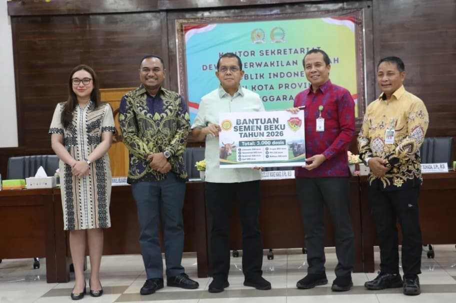 NTT Menerima 3.000 Dosis Semen Beku Sapi untuk Perkuat Populasi dan Mutu Genetik Ternak