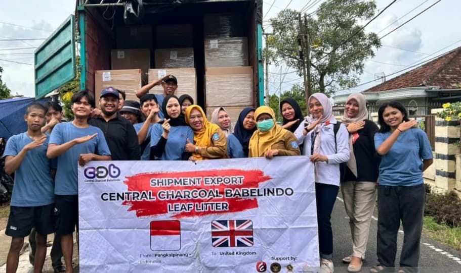 Ekspor 10.000 Bungkus Daun Manggis dan Daun Bambu Kering ke Inggris Dikawal Disperindag Bangka Belitung