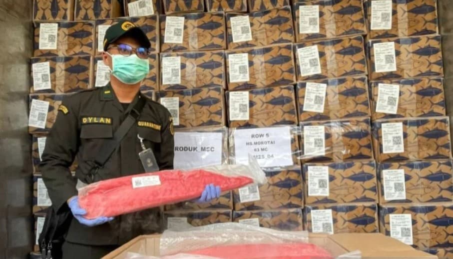 BKHIT Maluku Kawal Ekspor Perdana Tuna Beku ke Thailand, Perluas Pasar Internasional Produk Perikanan