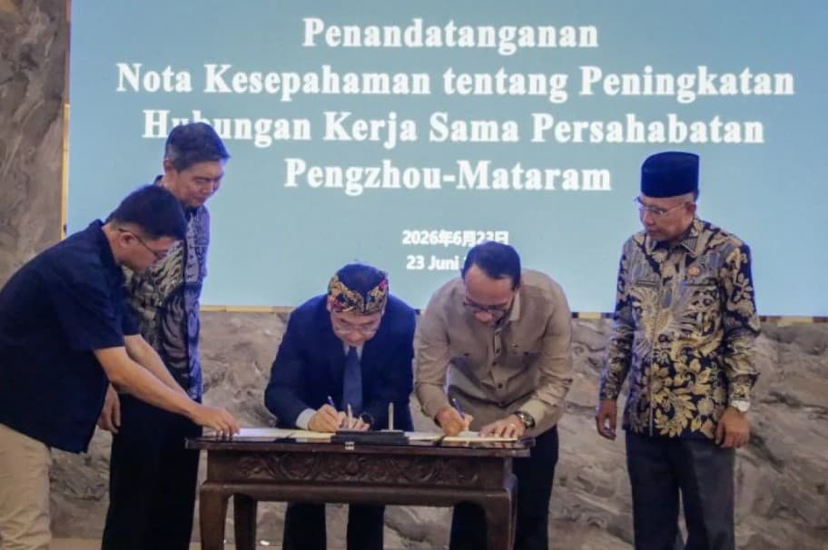 Kota Mataram dan Pengzhou Resmikan Kerja Sama Sister City untuk Perkuat Ekonomi, Perdagangan, dan Pariwisata