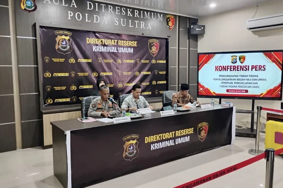 Ditreskrimum Polda Sultra Telusuri Aliran Dana Rp7 Miliar Kasus Umrah Ilegal PT TRG dengan Pasal TPPU