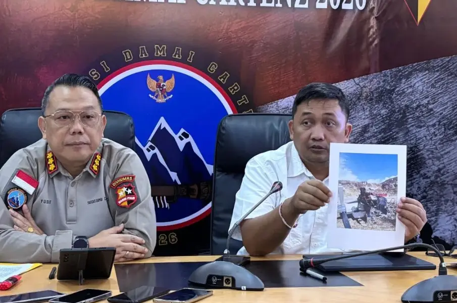 Satgas Operasi Damai Cartenz-2026 Menetapkan Tujuh Tersangka dalam Kasus Pembunuhan Pilot AS dan Pembakaran Pesawat
