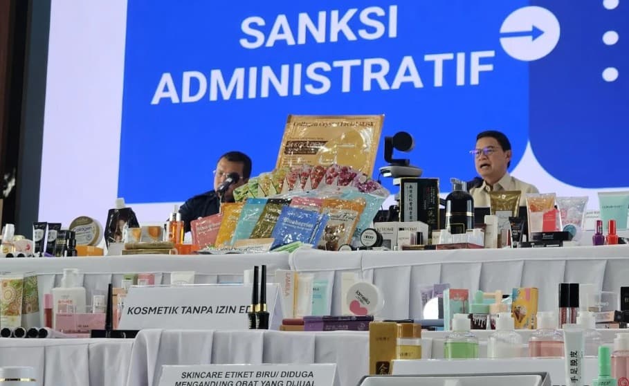 BPOM Menemukan 2,1 Juta Pieces Kosmetik Ilegal Bernilai Rp35,8 Miliar dalam Pengawasan Intensif 2026