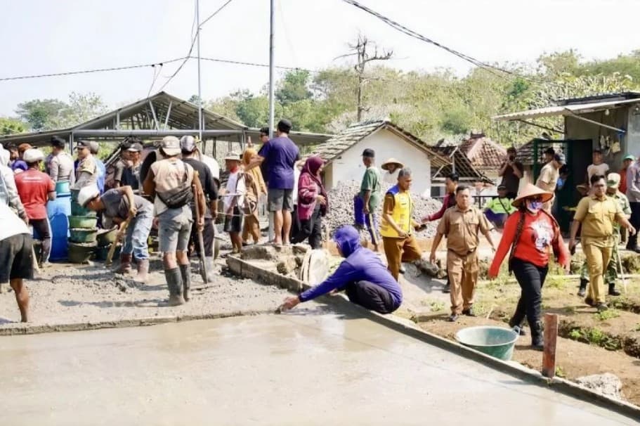 Gotong Royong Jadi Andalan, Pemkab Gunungkidul Bangun 13 Proyek Strategis di Kapanewon Playen