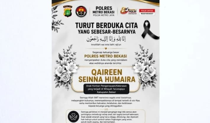 Balita Korban Penganiayaan Ibu Tiri di Bekasi Meninggal, Polisi Siapkan Pasal Penganiayaan Berat
