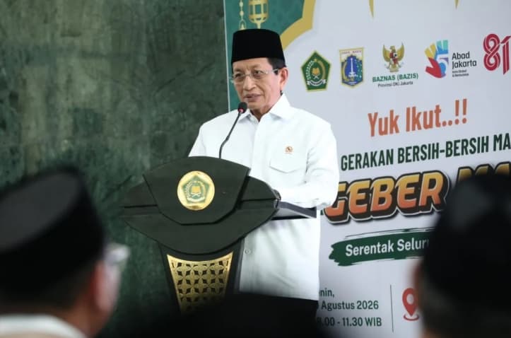 Kemenag Menggerakkan Bersih-Bersih Lebih dari 50 Ribu Masjid dan Mushala di Indonesia