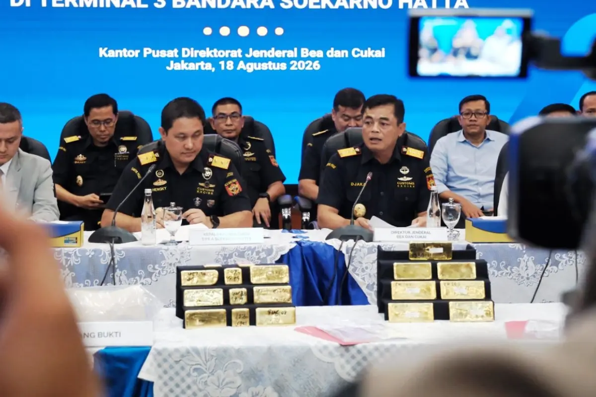 Bea Cukai Menggagalkan Ekspor Ilegal 22 Kilogram Emas Senilai Rp60 Miliar di Bandara Soekarno-Hatta