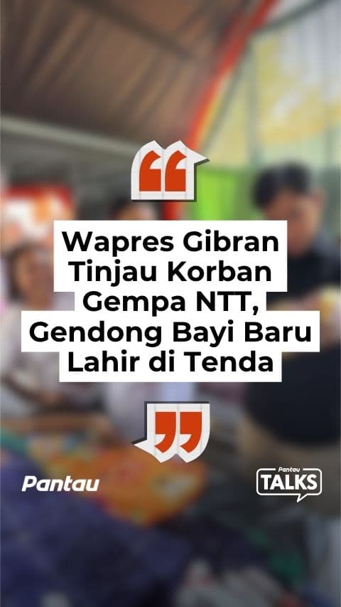 WAPRES GIBRAN TINJAU KORBAN GEMPA NTT