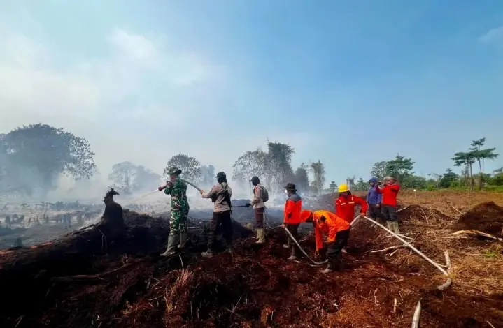 Polri, TNI, dan Pamhut Intensifkan Patroli untuk Cegah Karhutla di Jambi