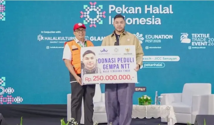 Ivan Gunawan Menyalurkan Bantuan Rp250 Juta untuk Korban Gempa NTT melalui Baznas