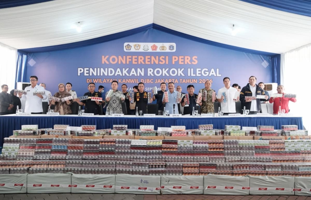Bea Cukai Jakarta Amankan 10,7 Juta Batang Rokok Ilegal, Potensi Kerugian Negara Rp8 Miliar Diselamatkan