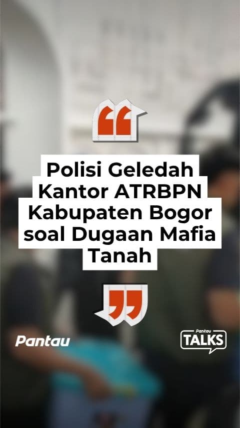 POLISI GELEDAH KANTOR ATRBPN BOGOR