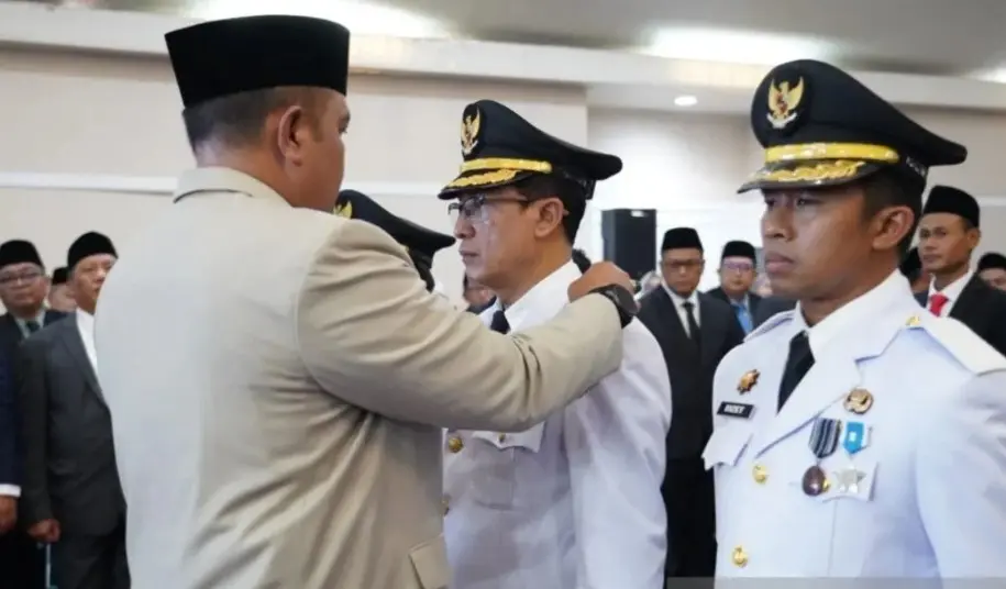 Pemkab Bogor Lantik Lima Pejabat Eselon II, Rudy Susmanto Tegaskan Seleksi Berjalan Transparan