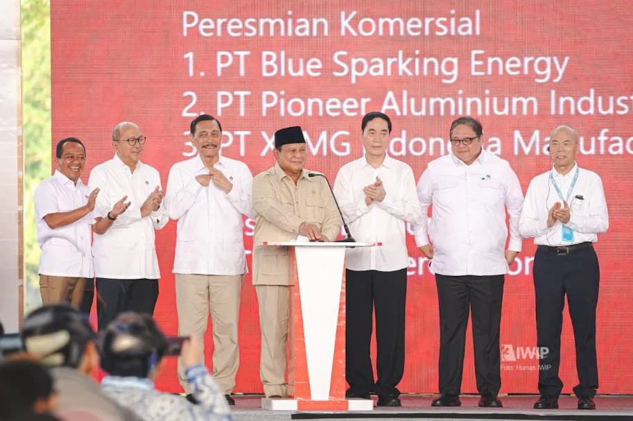 IWIP Perkuat Hilirisasi Nikel Lewat 11 Proyek Senilai Rp180 Triliun, Prabowo Resmikan Ekspor Perdana Baterai EV