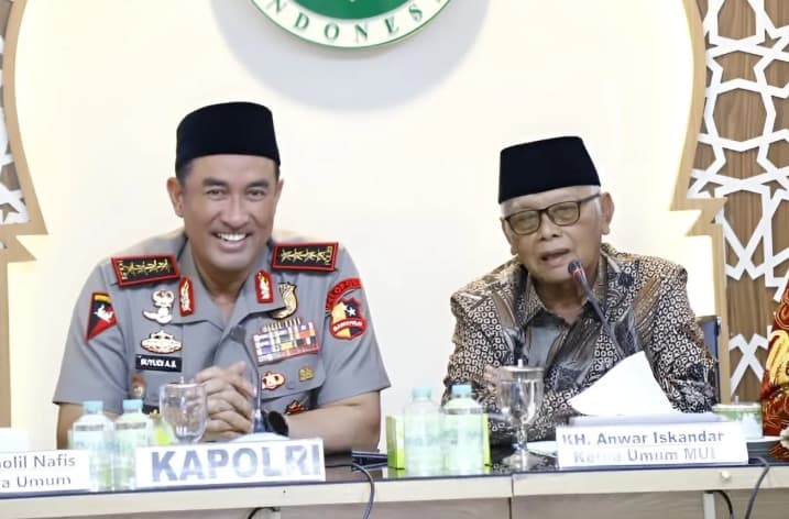 Kapolri Suyudi Ario Seto dan MUI Perkuat Sinergi Jaga Keamanan serta Kerukunan, Dorong Santri Bergabung dengan Polri