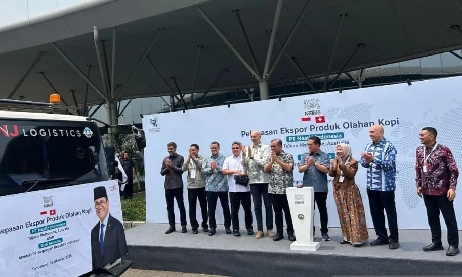 Mendag Budi Santoso Lepas Ekspor Kopi Siap Minum Nestle ke Australia, Targetkan Minimal Rp10 Triliun dalam 3 Tahun