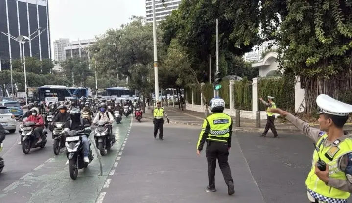 Polisi Siapkan Rekayasa Lalu Lintas Saat Demo di Monas dan DPR Hari Ini, Berlaku Mulai Pukul 10.00 WIB