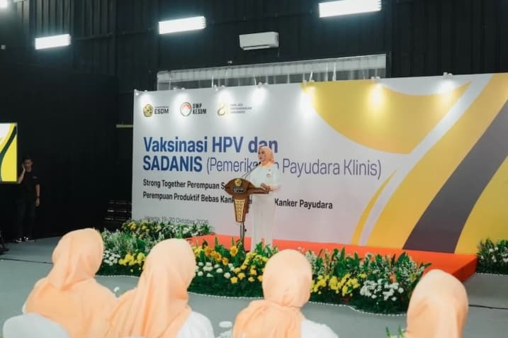 DWP Kementerian ESDM Gelar Vaksinasi HPV di Empat Kota untuk 784 Peserta, Sediakan Pemeriksaan Dini Kanker Payudara