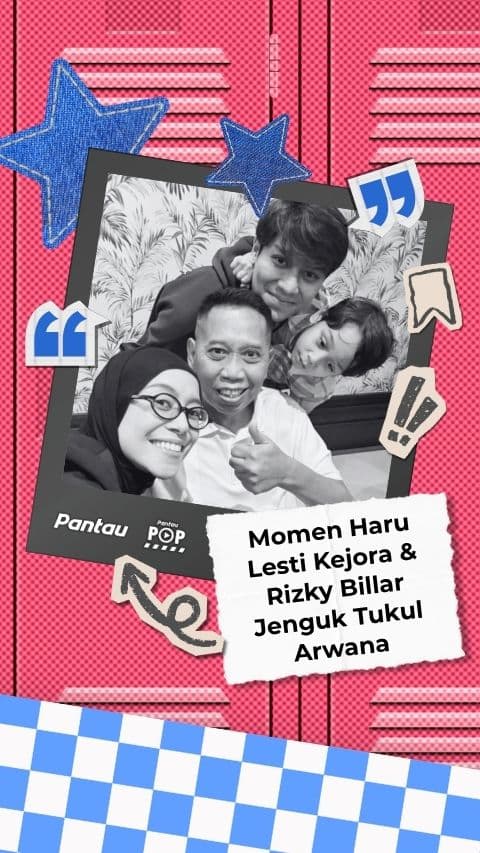 MOMEN HARU LESTI KEJORA DAN RIZKY BILLAR JENGUK TUKUL ARWANA