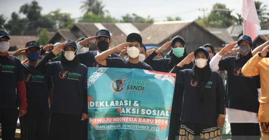 Giliran Relawan Banjarmasin Deklarasikan Dukung Sandiaga Uno Sebagai Capres 2024