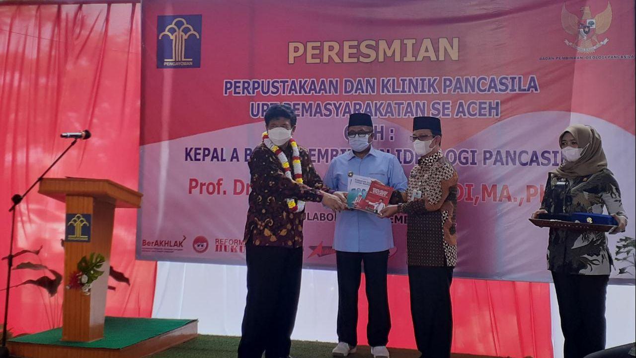 BPIP Resmikan Perpustakaan dan Klinik Pancasila Jajaran Pemasyarakatan Se-Aceh
