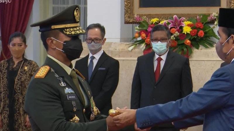 Presiden Jokowi Lantik Jenderal Andika Perkasa Sebagai Panglima TNI