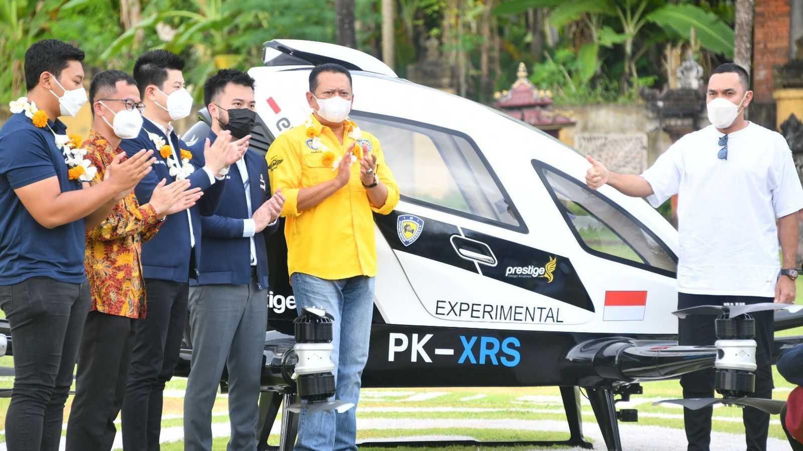 Bamsoet: Drone Ehang 216 Berhasil Uji Terbang dan Menjadi Kendaraan terbang Resmi IMI