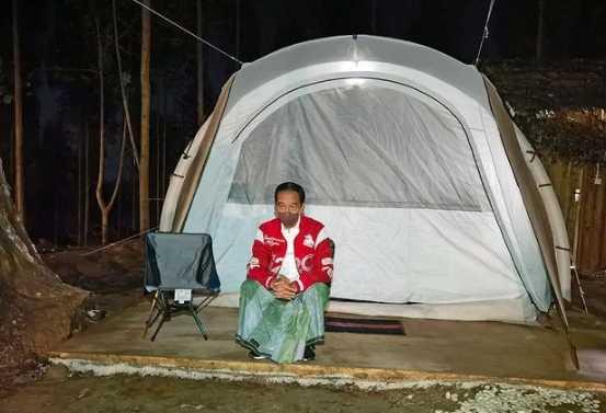Jokowi Ungkap Pengalaman Berkemah di IKN Nusantara