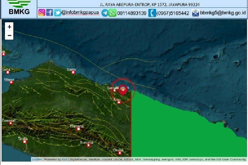 Gempa Magnitudo 5,5 Landa Kota Jayapura