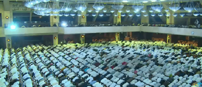 Massa Aksi Reuni 212 Laksanakan Salat Tahajud dan Subuh Berjemaah di Masjid At-Tin